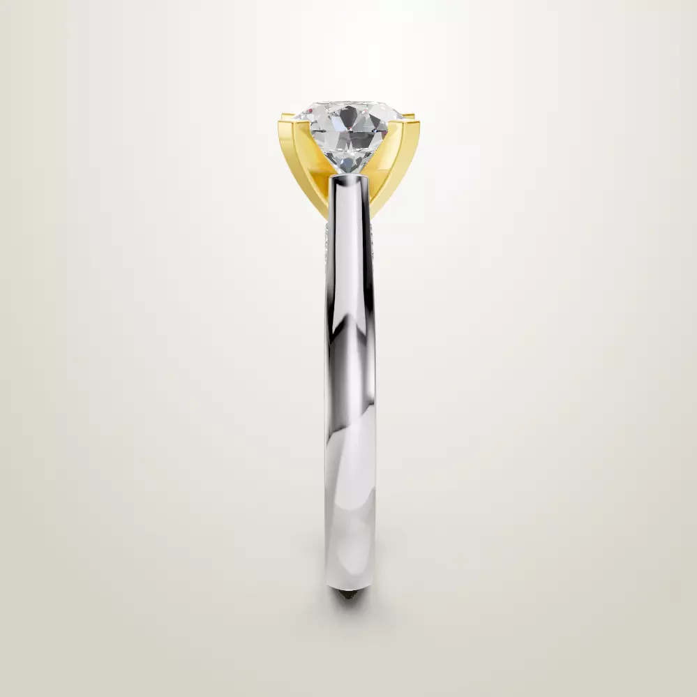 Engagement Wedding Ring 121 3D print model_4