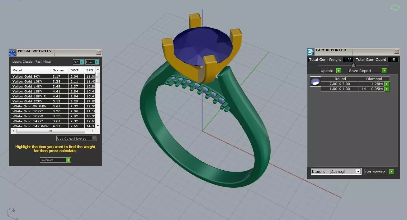 Engagement Wedding Ring 121 3D print model_6