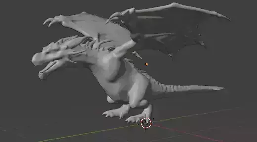 3D printable dragon