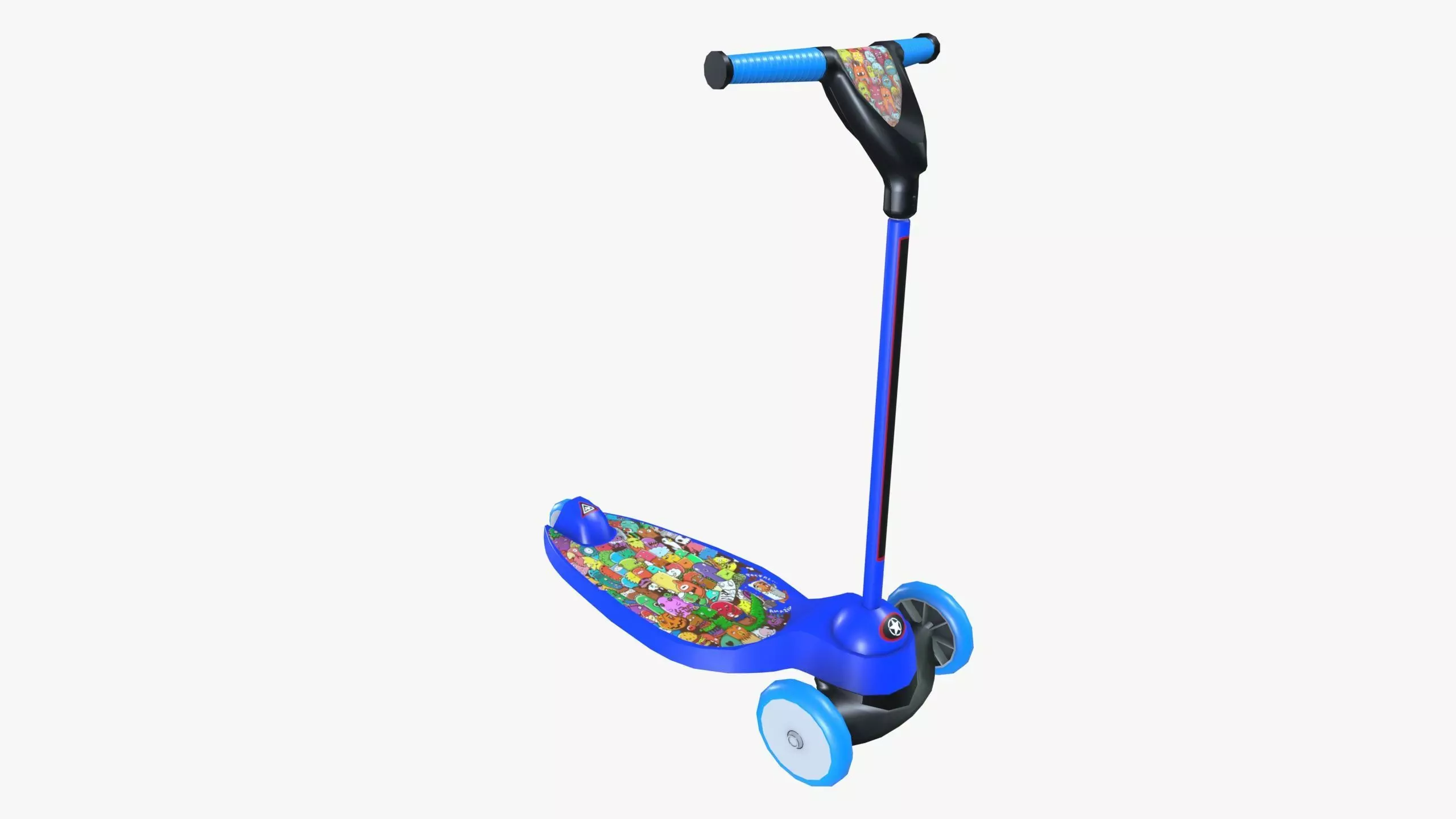 Kick Scooter Toy Low-poly 3D model