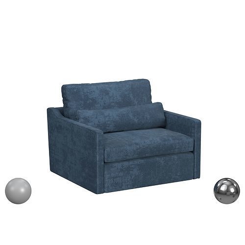 DAYTONA SWIVEL CHAIR-AND-A-HALF Coverlet Petrol 3D model