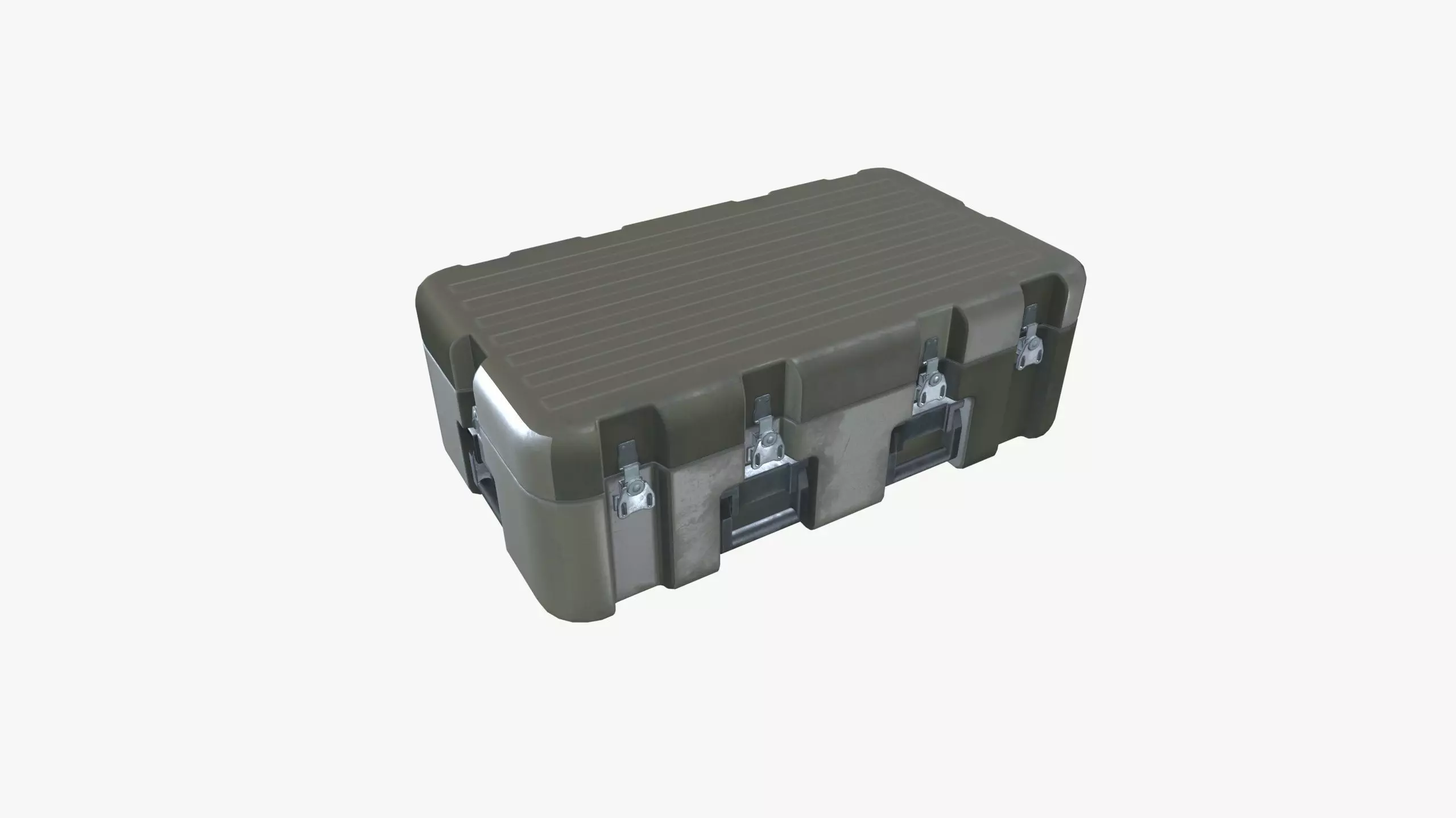 Metallic Crate 3D model_0
