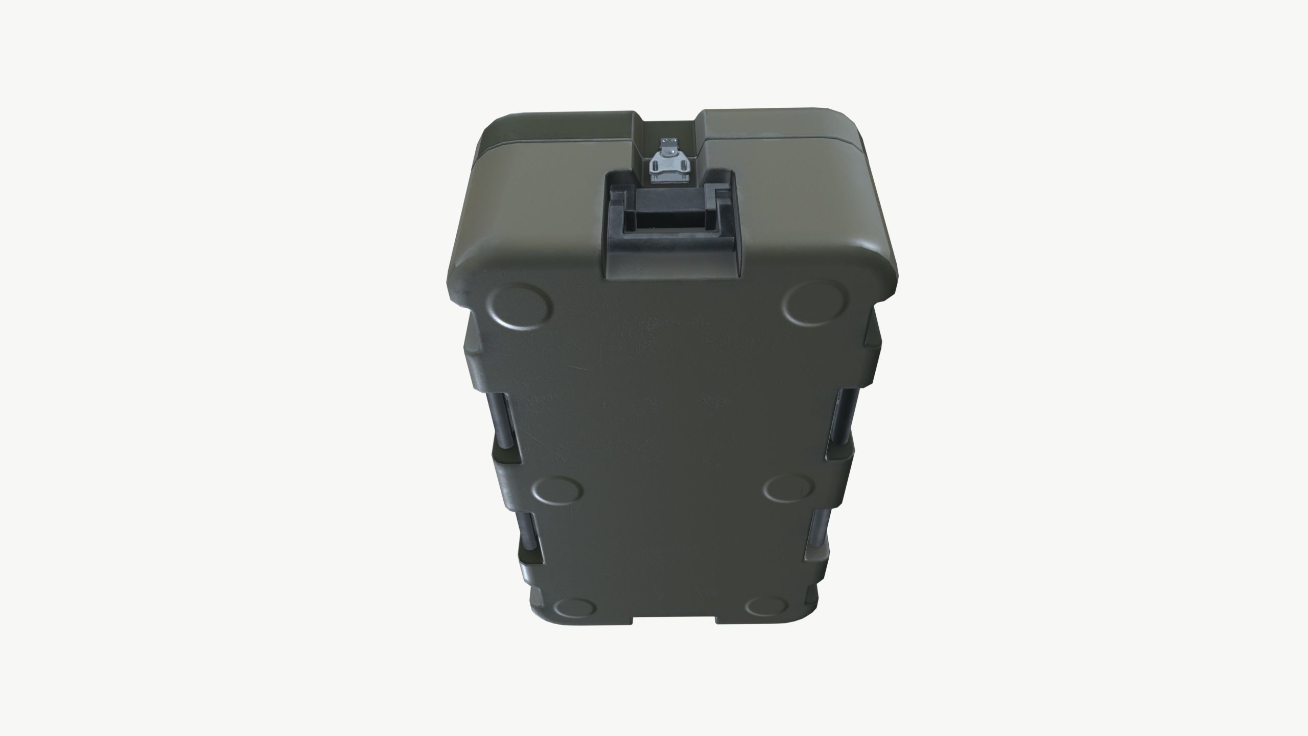 Metallic Crate 3D model_5