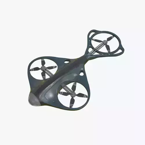 Surveillance Drone Low-poly 3D model