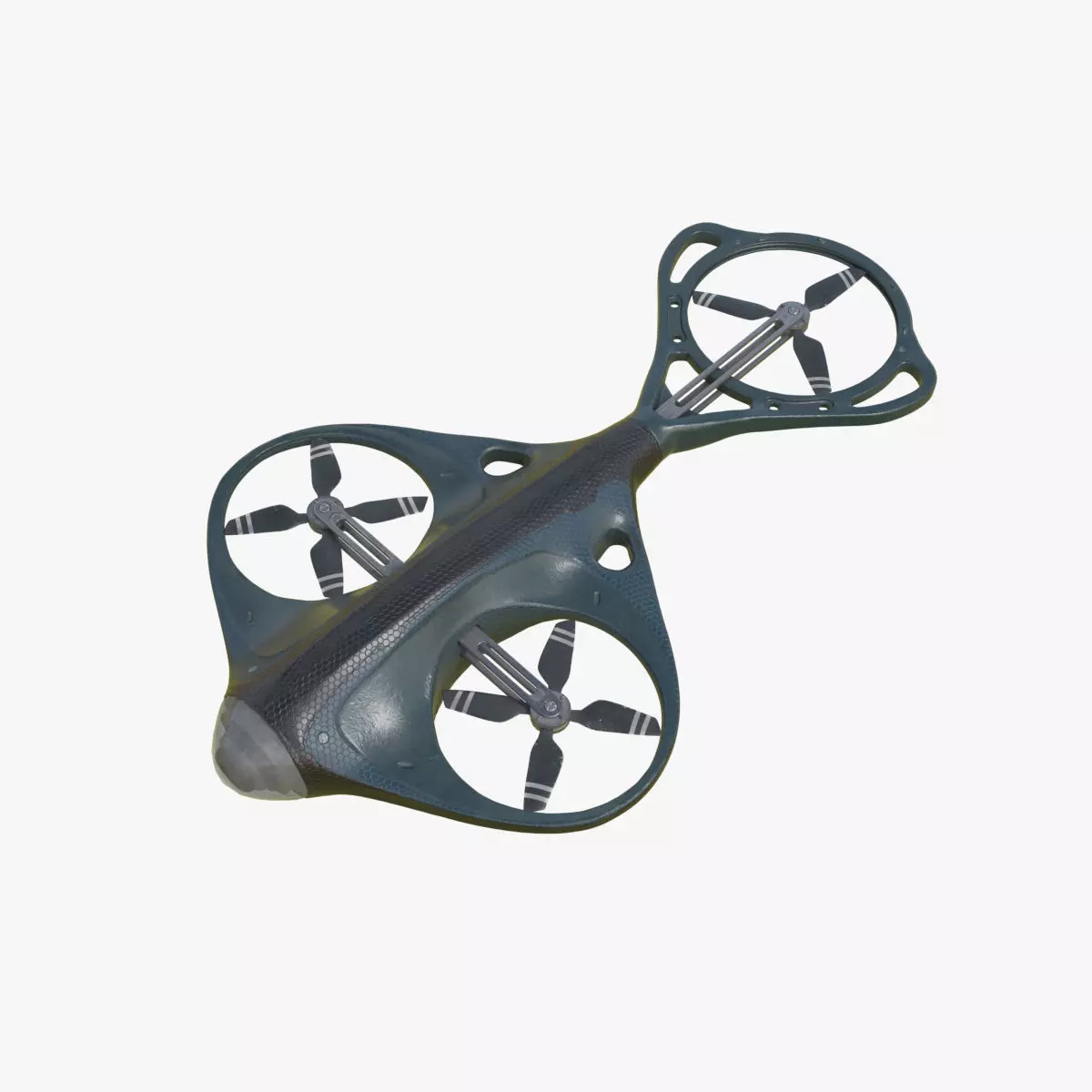 Surveillance Drone Low-poly 3D model_0