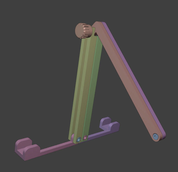 Print ready tablet holder 3D print model_1