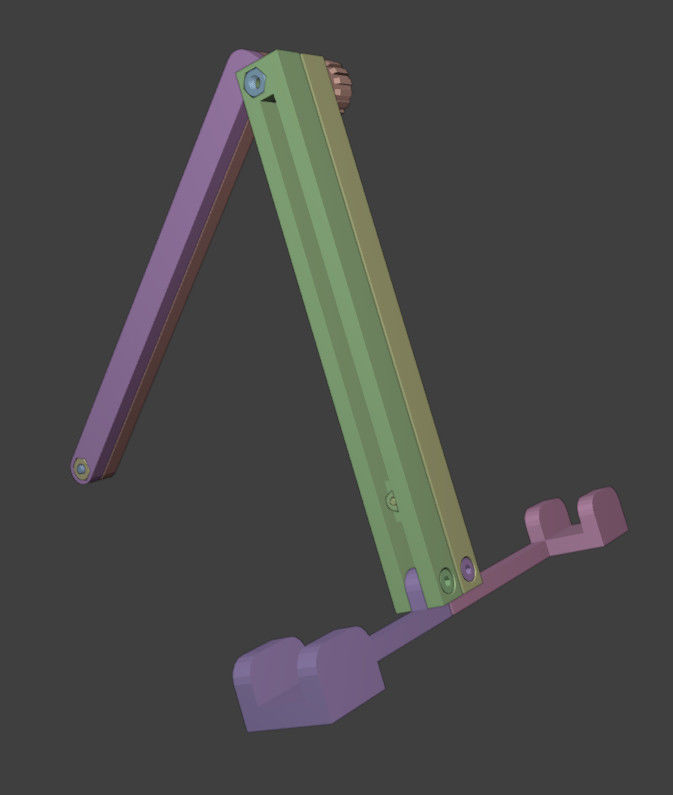 Print ready tablet holder 3D print model_2