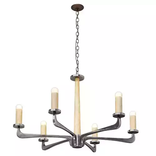 Lucca Antiques Stainless Steel Chandelier