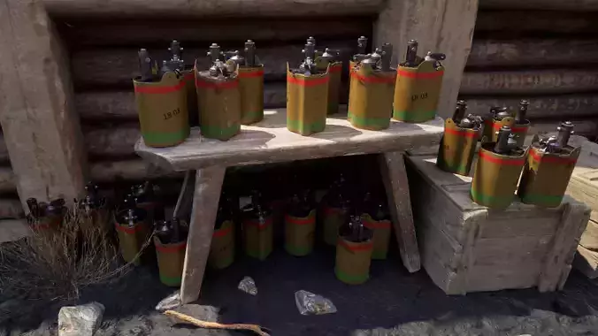 British Mk2 Anti-Personnel Mine 3D model