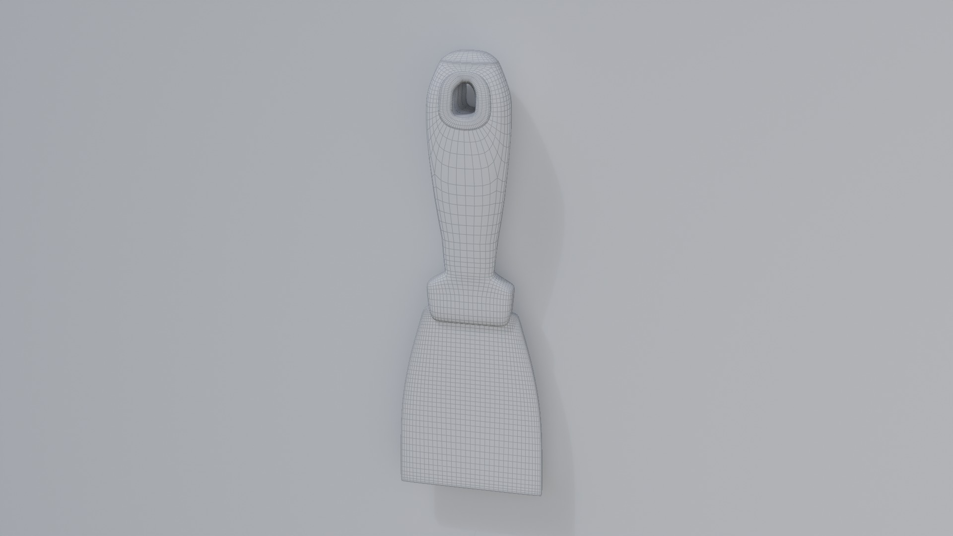 DeWalt Putty Knife 3inch Low-poly 3D model_3