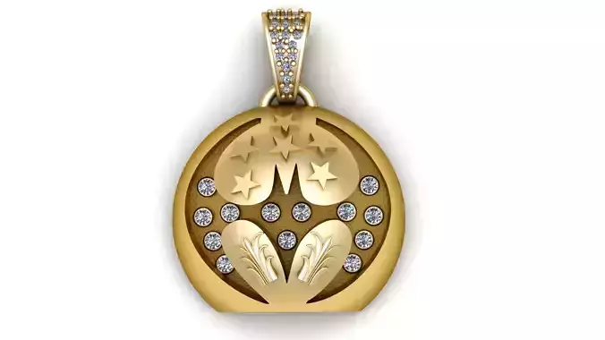 UNIQUE PENDANT FOR COUPLE 3D PRINTABLE MODEL 