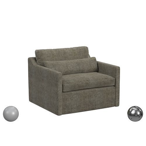 DAYTONA SWIVEL CHAIR-AND-A-HALF Aiden Moss 3D model