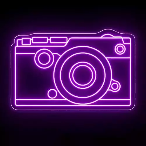 Camera Neon Sign