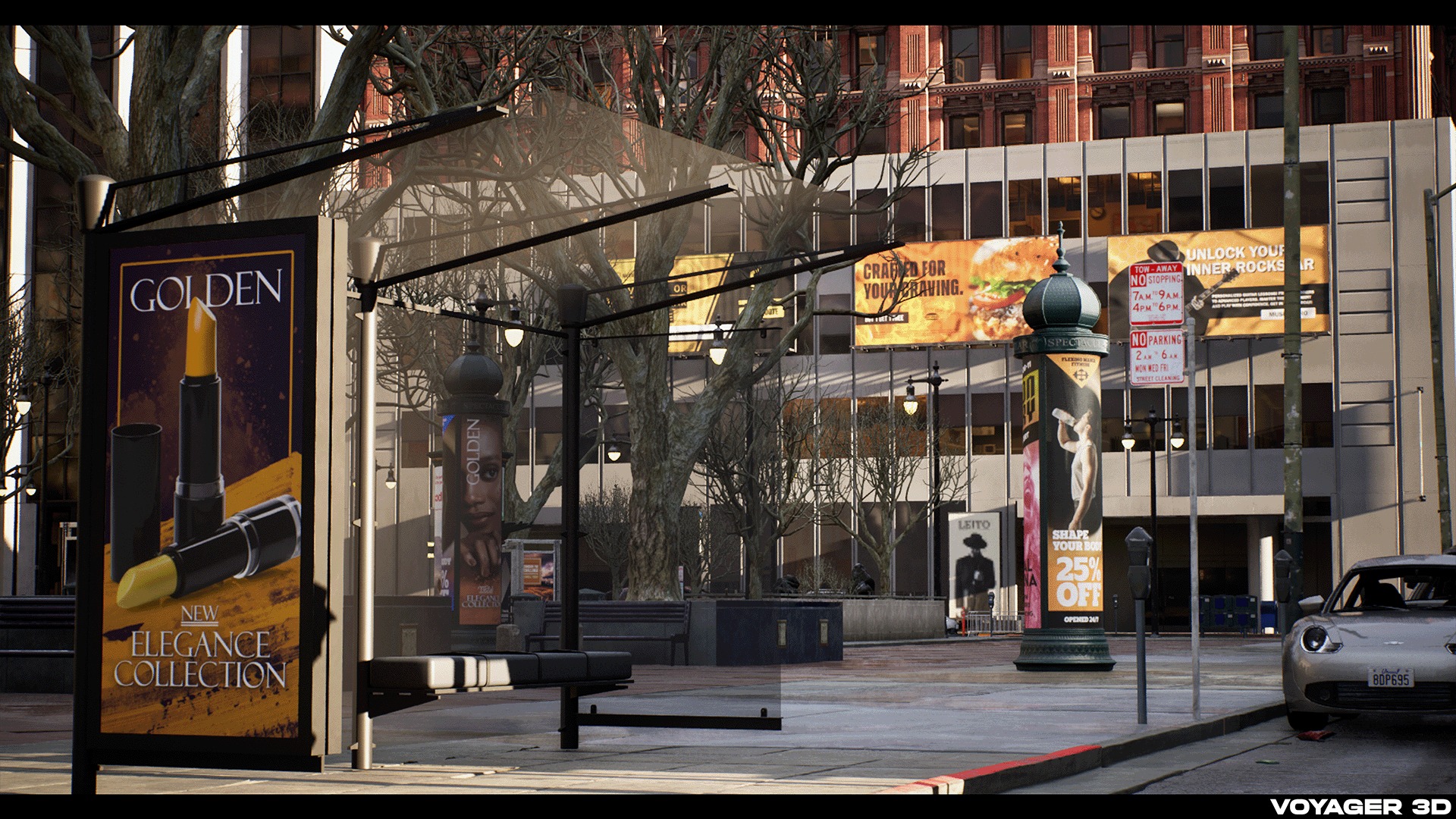Billboards Pack Vol 03 Low-poly 3D model_7