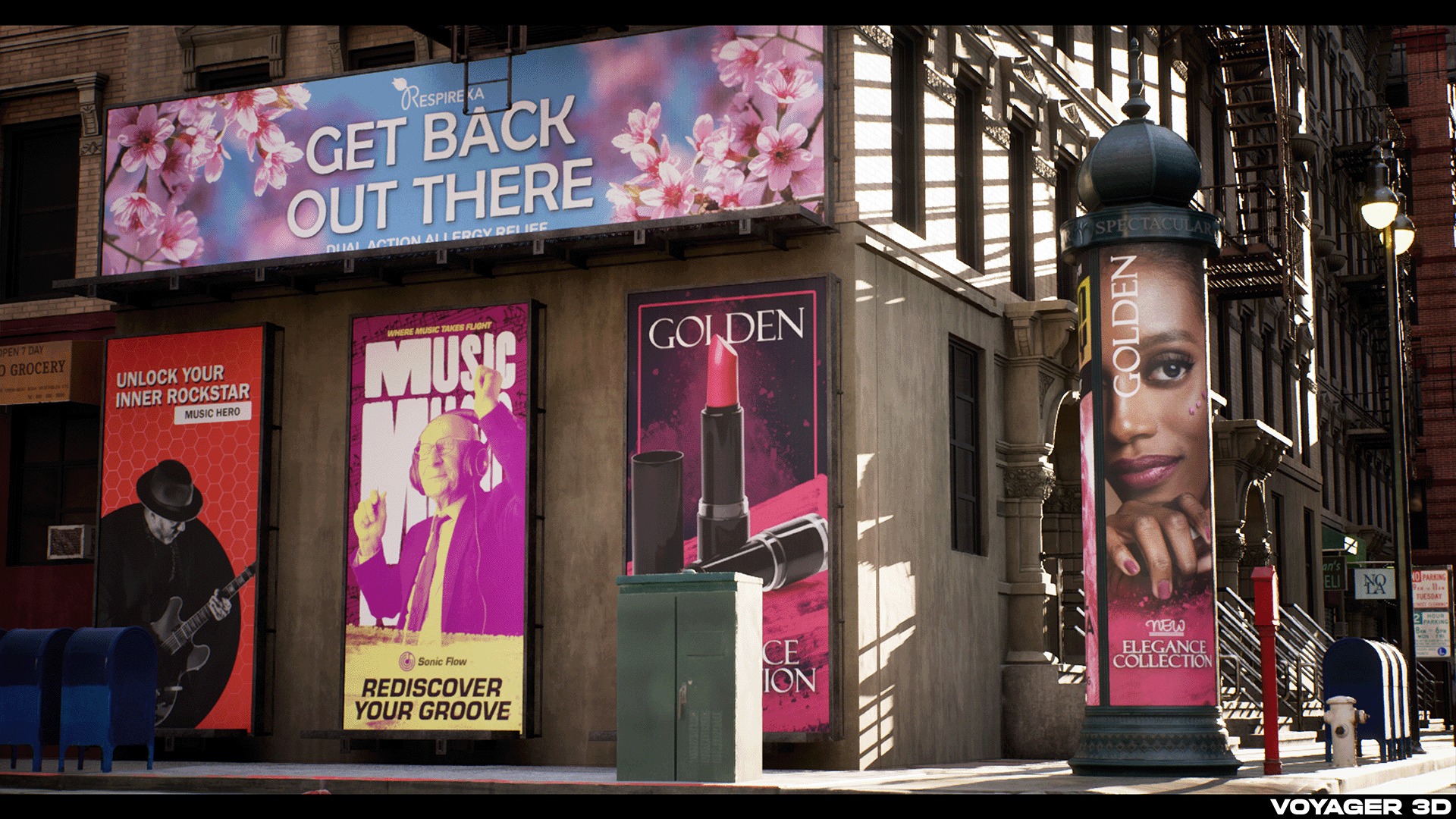 Billboards Pack Vol 03 Low-poly 3D model_5