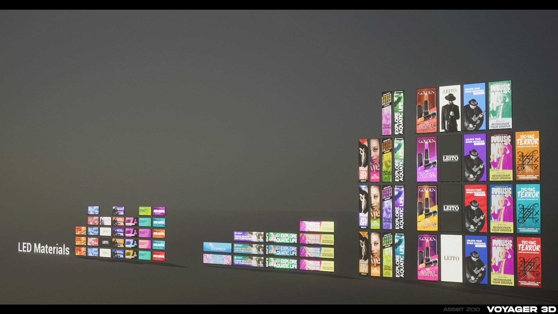 Billboards Pack Vol 03 Low-poly 3D model_15