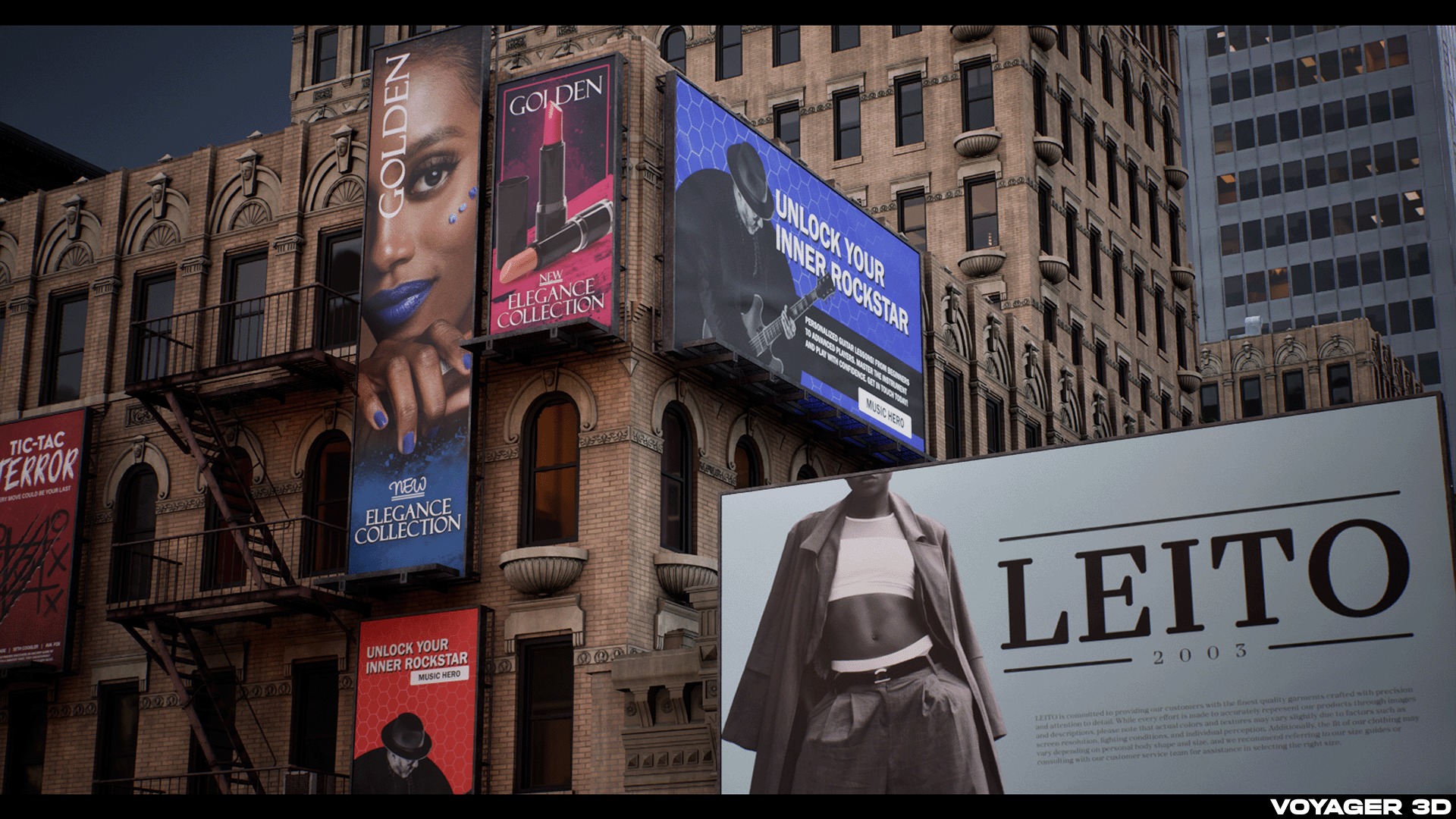 Billboards Pack Vol 03 Low-poly 3D model_4