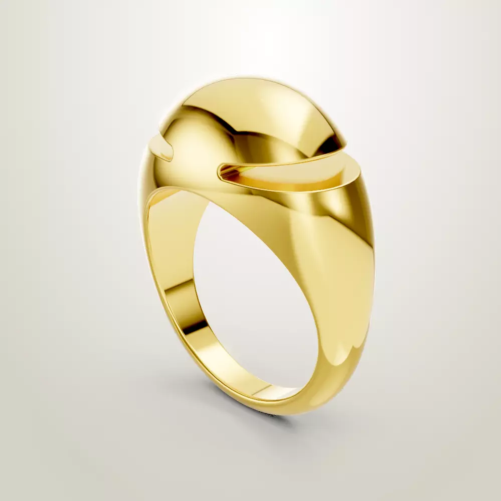 Bulgari Cabochon Ring 3D print model
