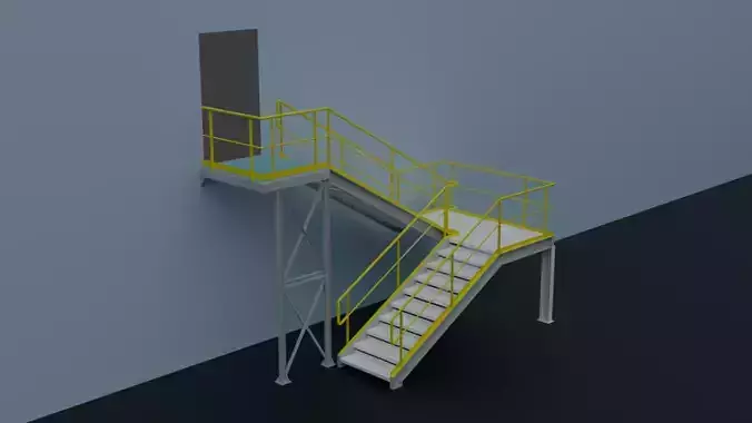 staircase 002  3D model