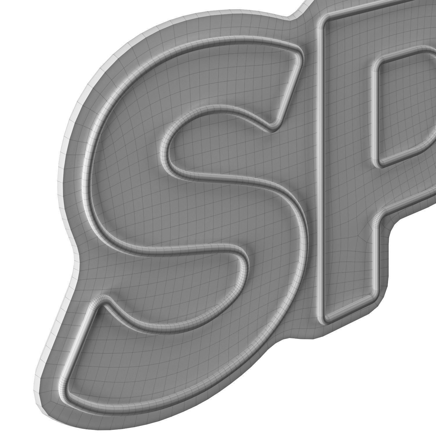 Speak Neon Sign 3D model_3