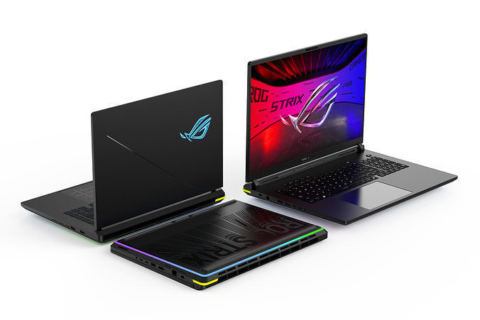 ROG Strix G16 and G18 2025 3D model