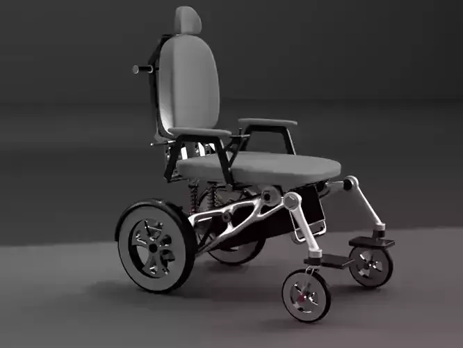 Smart Foldable Wheel Chair - 3d Model - Fusion 360   3D print model