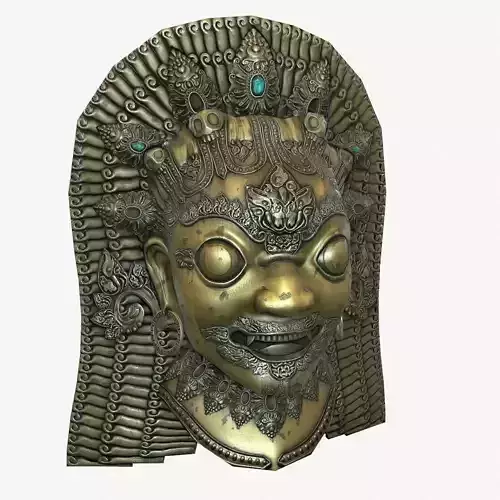 Antique Asian Sculpture Low-poly 3D model