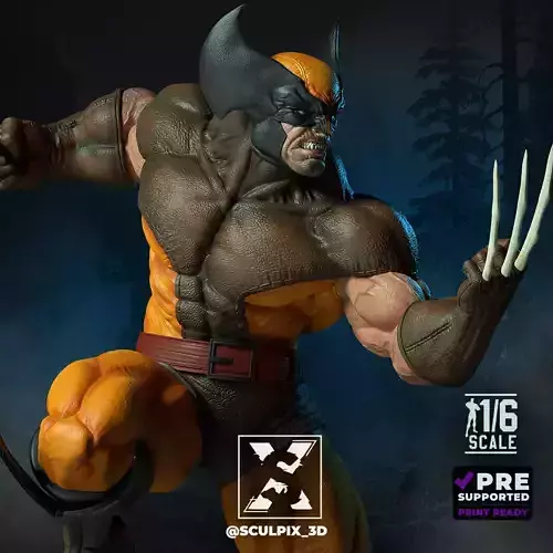 WOLVERINE Brown SCULPIX3D 
