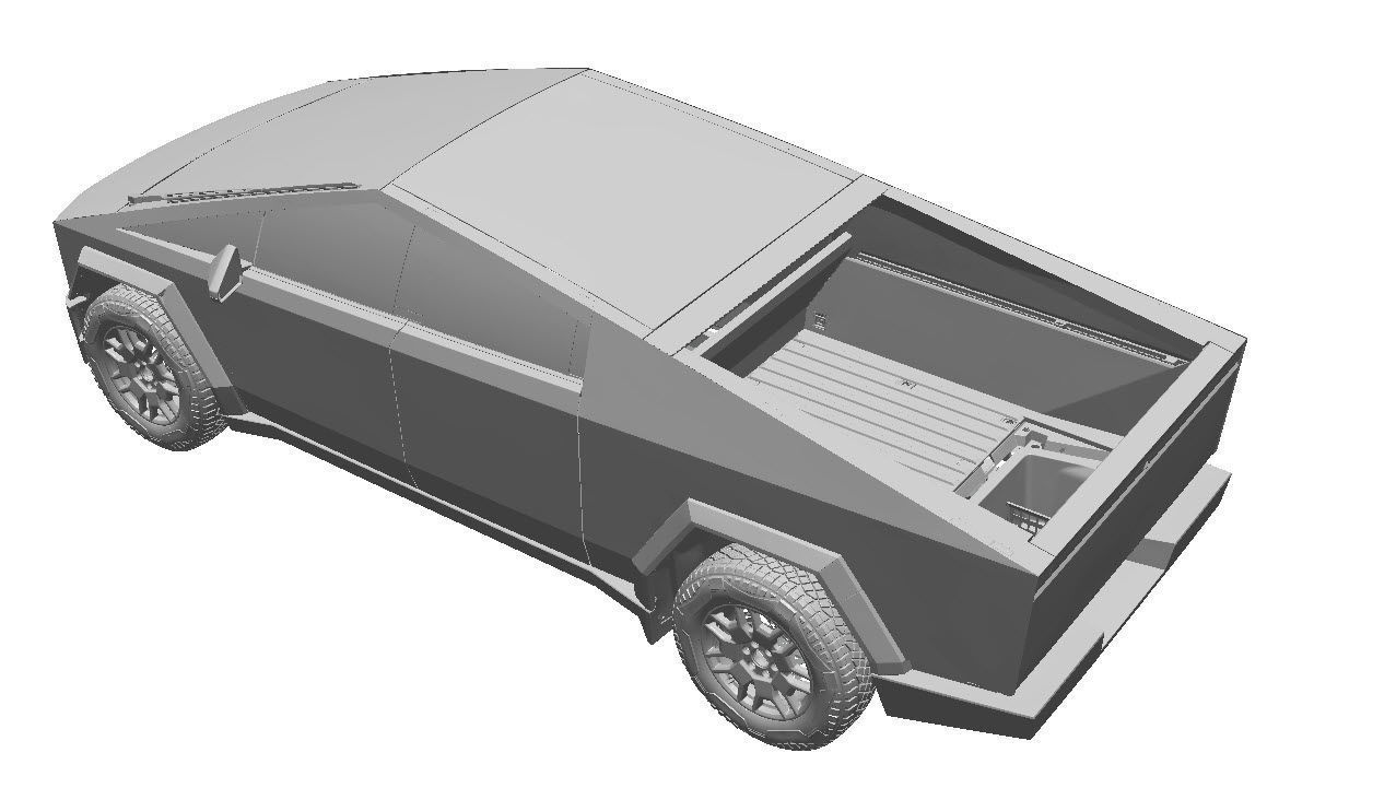 Tesla Cybertruck Foundation Edition 2024- Exterior Scan 3D model 3D model_2