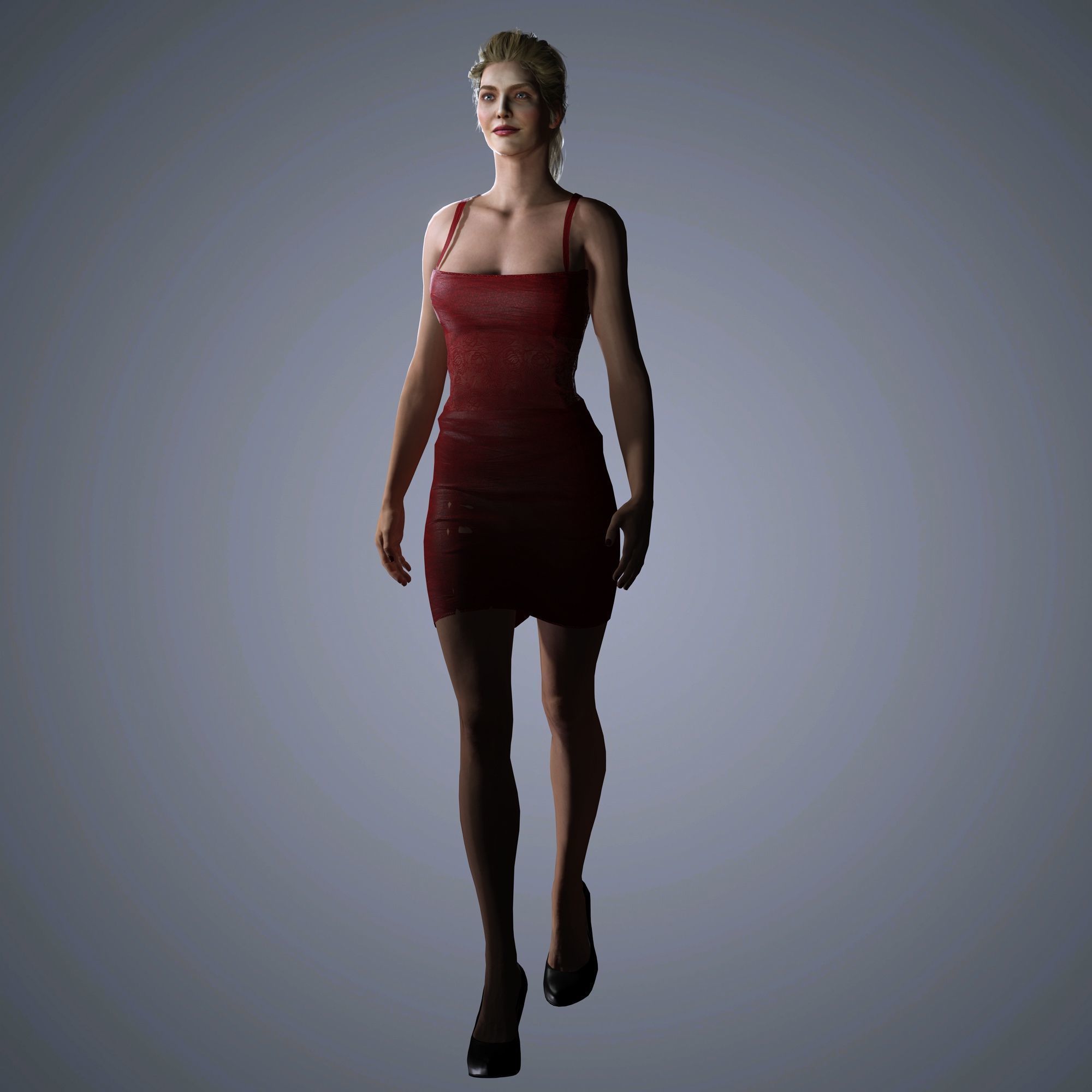 Erika Jayne Character Low-poly 3D model_11