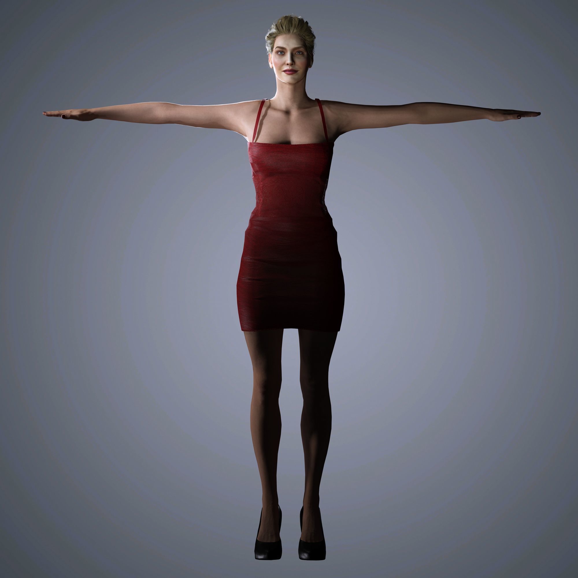 Erika Jayne Character Low-poly 3D model_14
