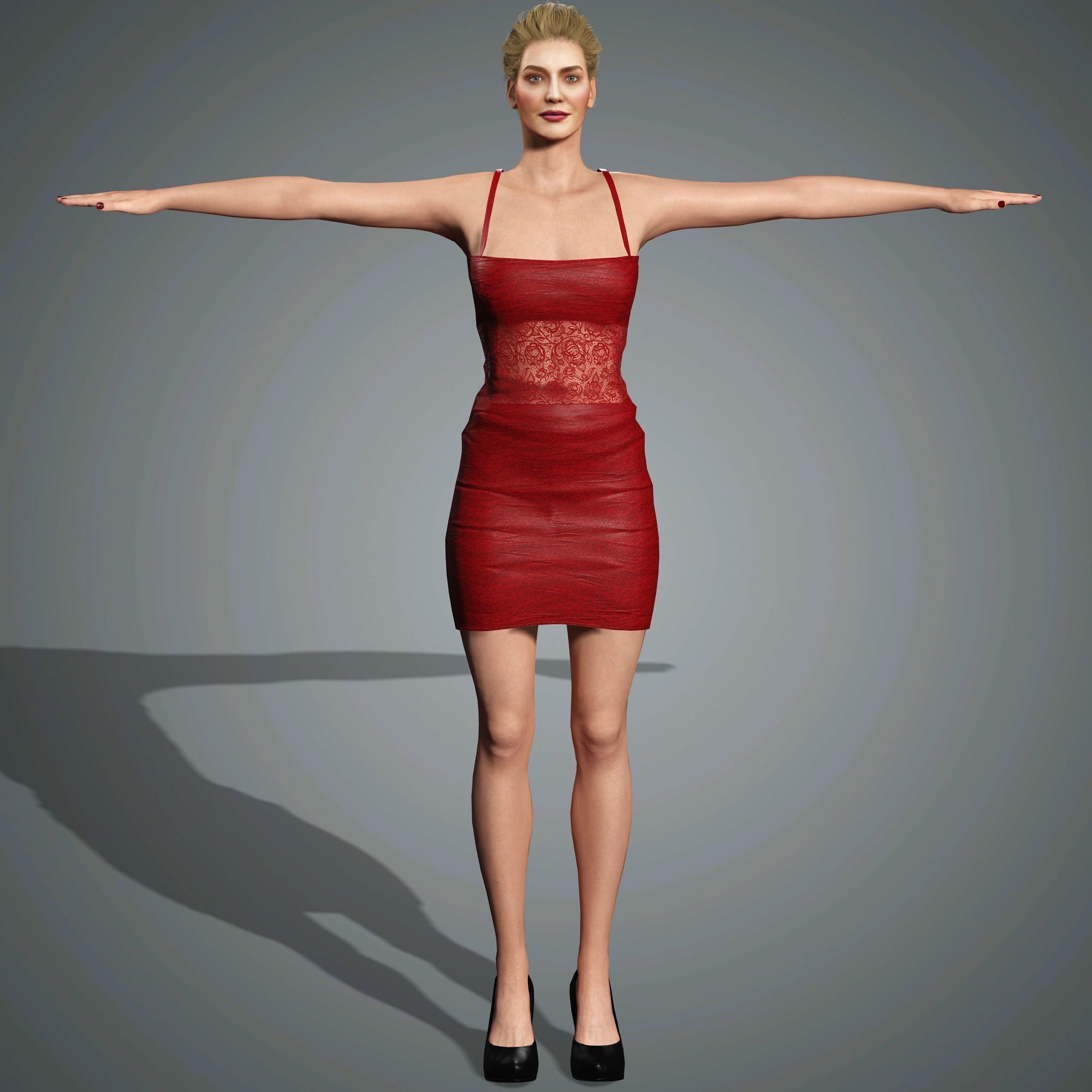 Erika Jayne Character Low-poly 3D model_15