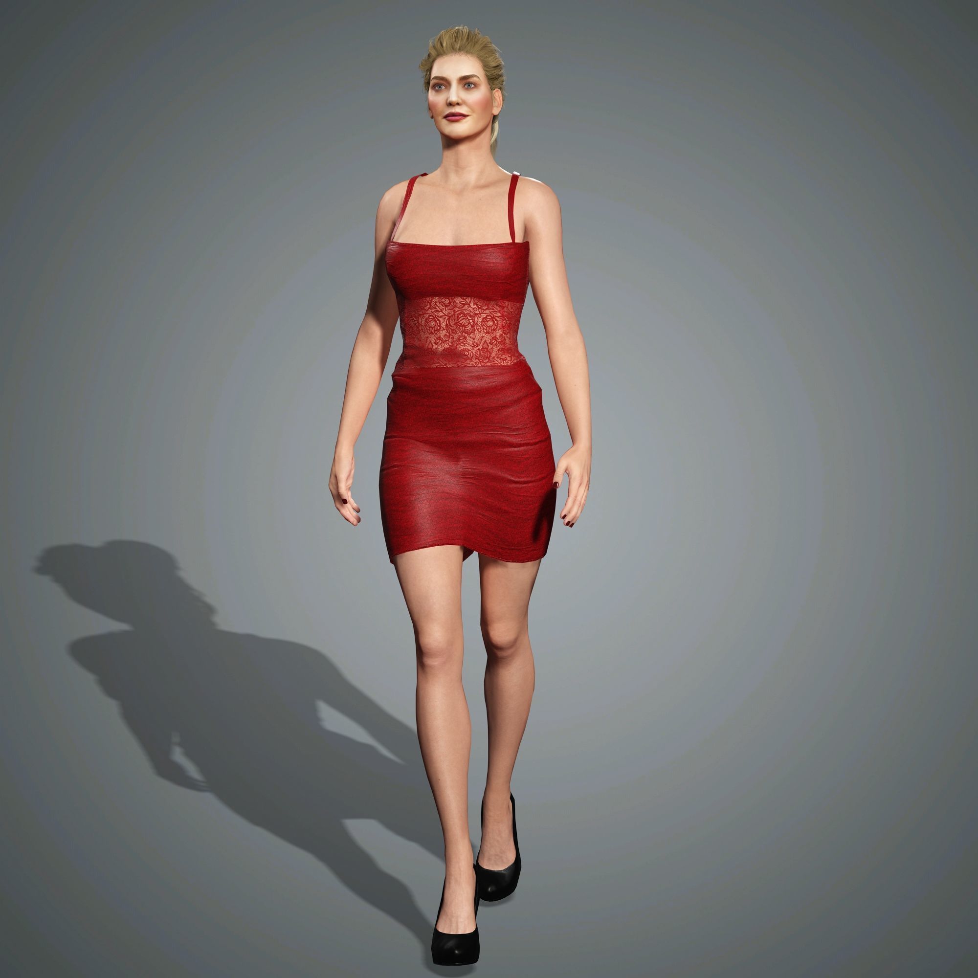 Erika Jayne Character Low-poly 3D model_12