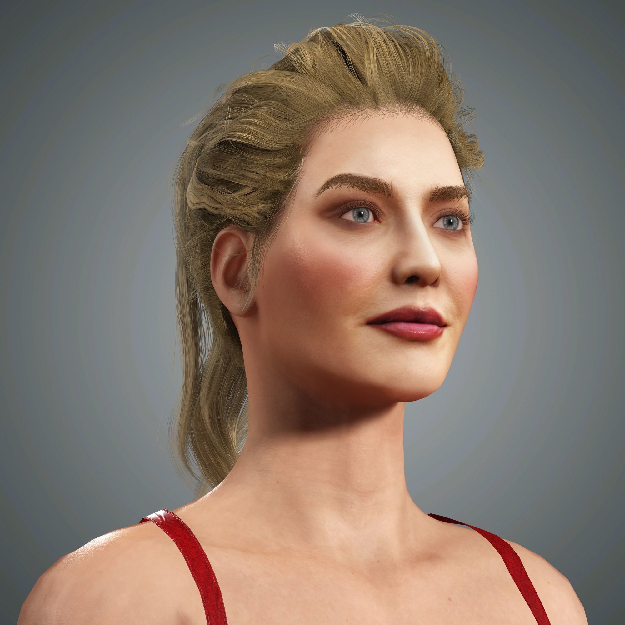 Erika Jayne Character Low-poly 3D model_2