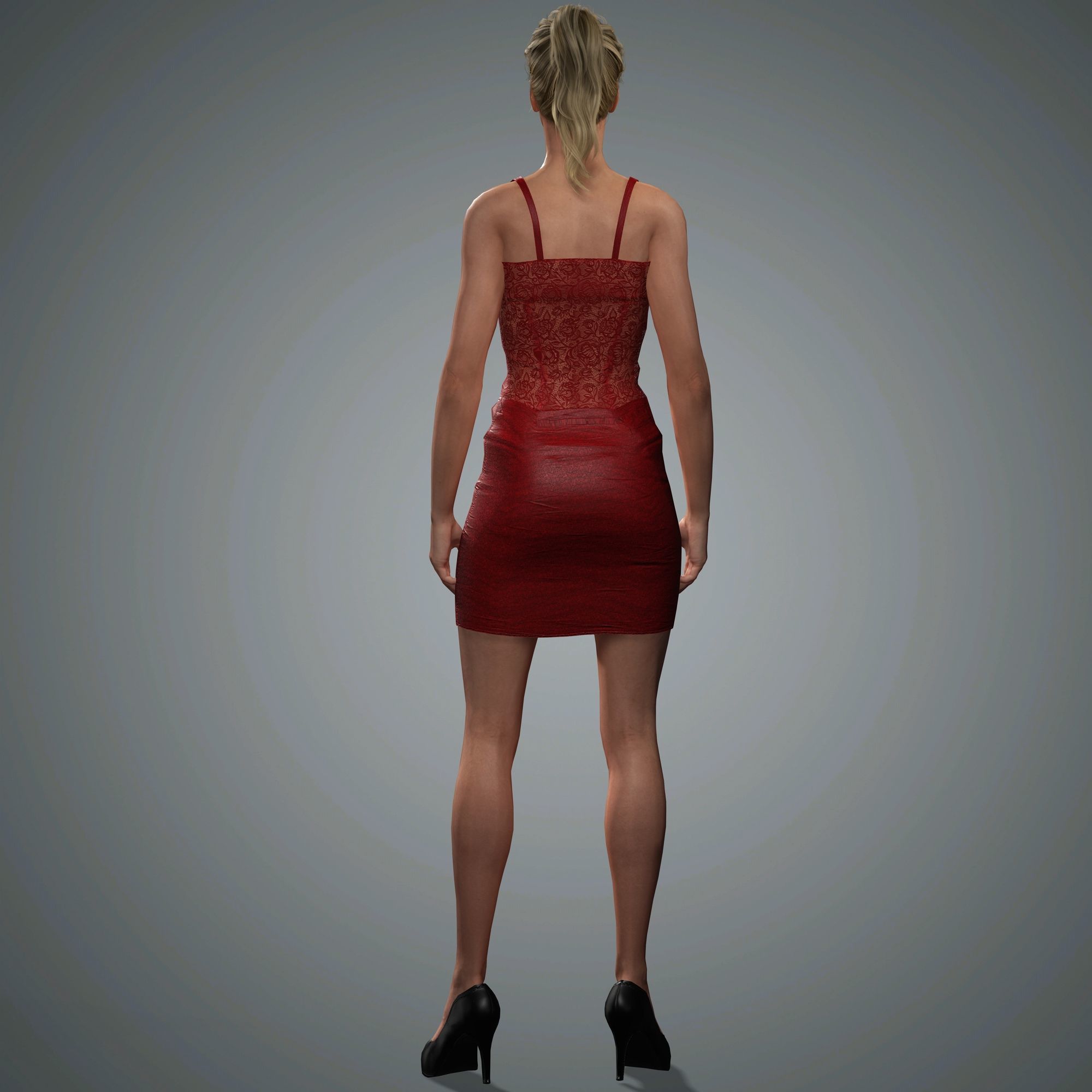 Erika Jayne Character Low-poly 3D model_9