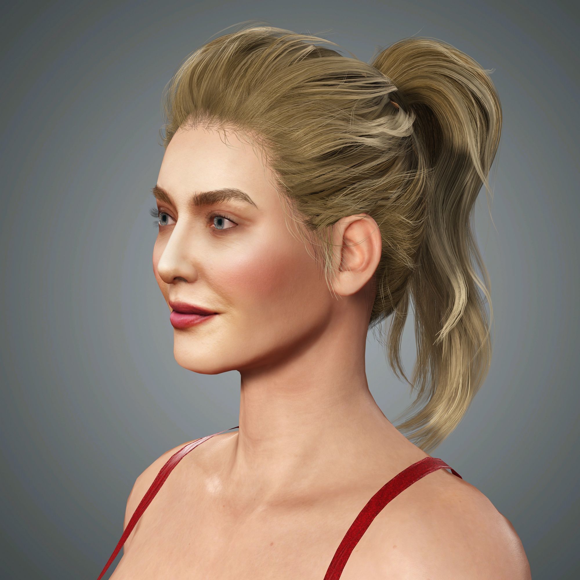 Erika Jayne Character Low-poly 3D model_3