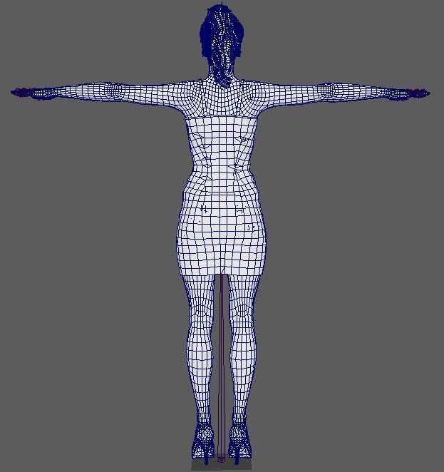 Erika Jayne Character Low-poly 3D model_23