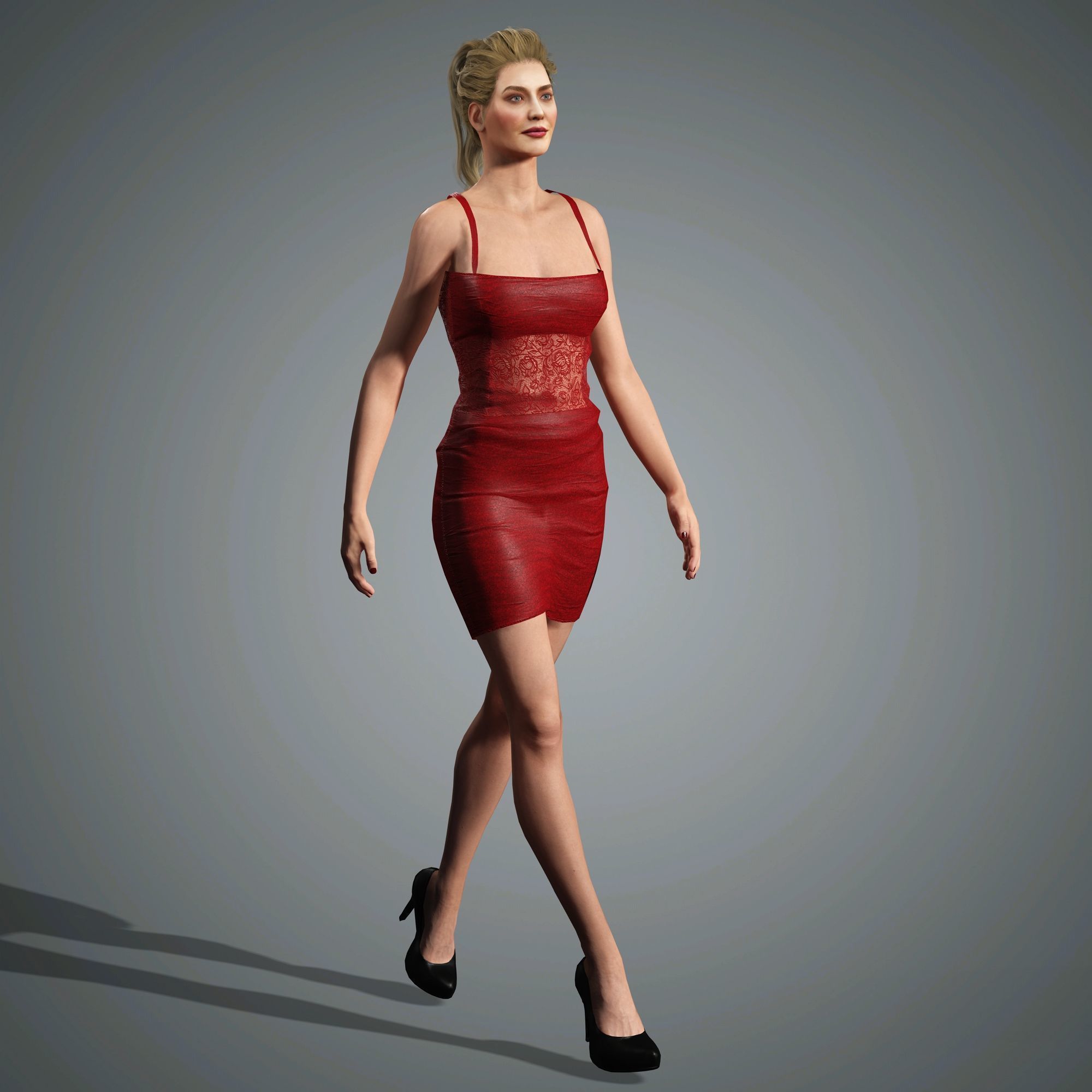Erika Jayne Character Low-poly 3D model_13