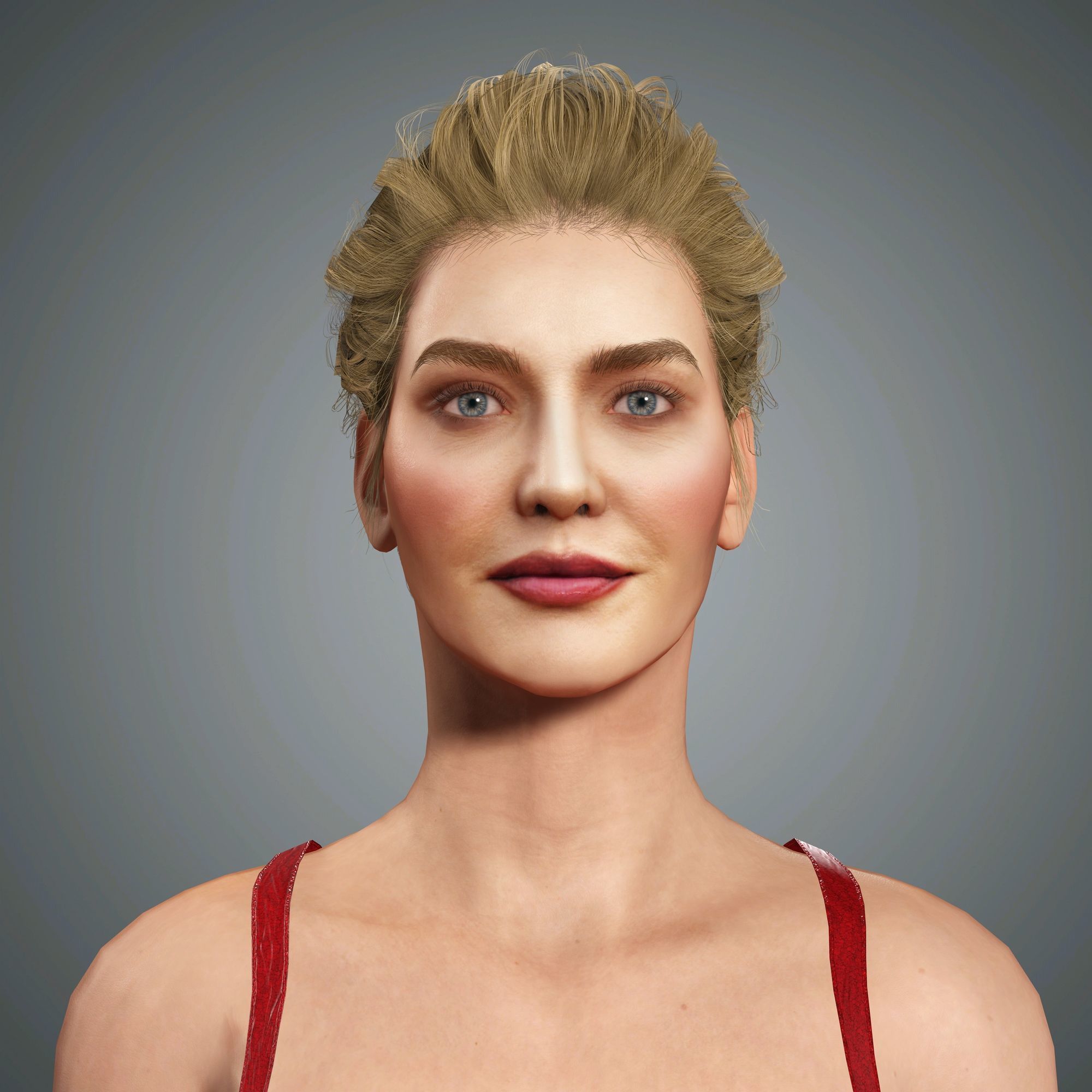 Erika Jayne Character Low-poly 3D model_1