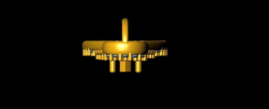 Infinity Teardrop Diamond Pendant 3D print model_8