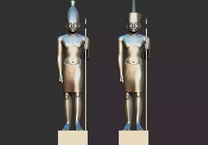 Egyptian King Statuettes Senusret  Petrie 3d  printable model 3D print model