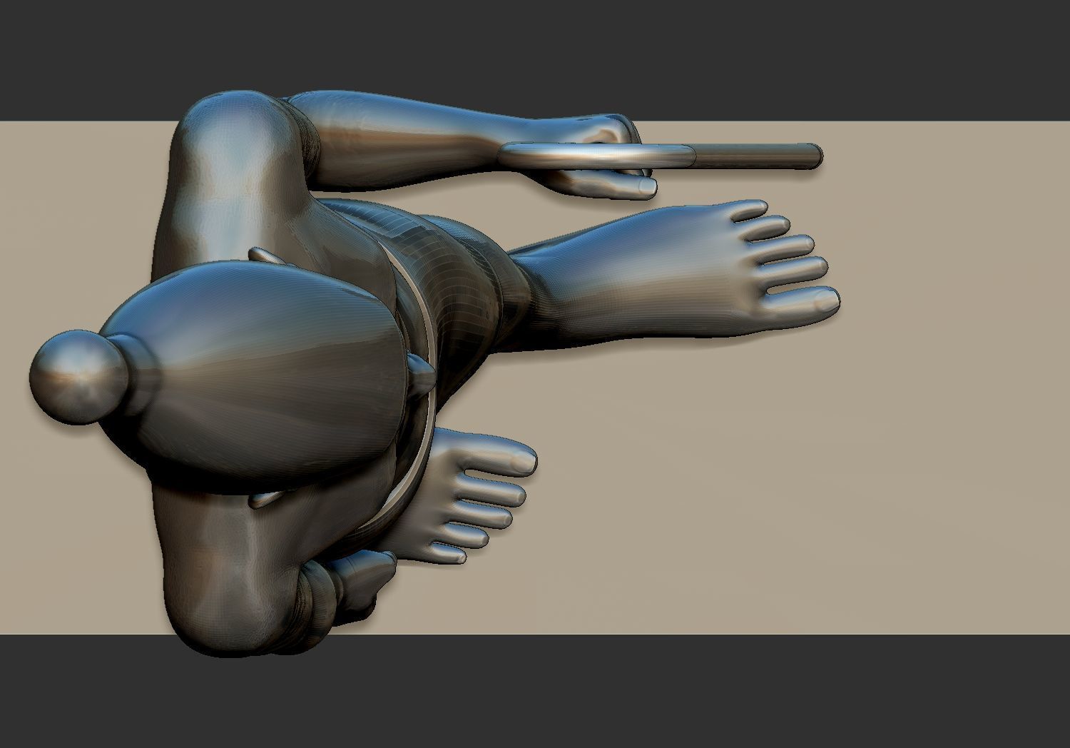 Egyptian King Statuettes Senusret  Petrie 3d  printable model 3D print model_6