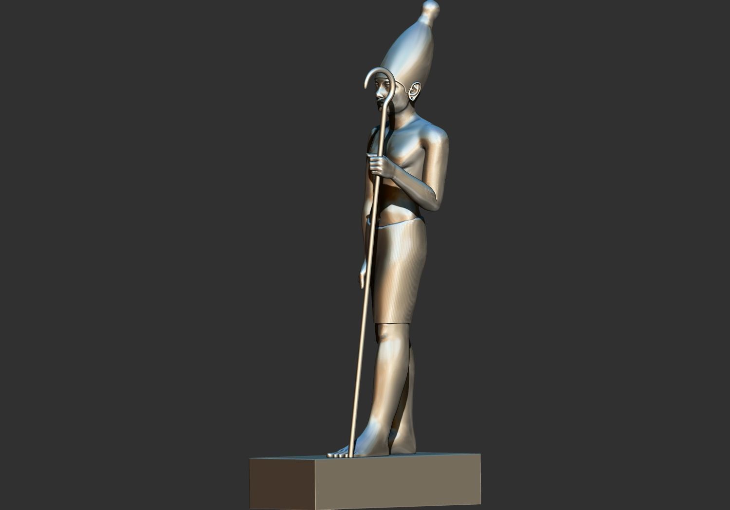 Egyptian King Statuettes Senusret  Petrie 3d  printable model 3D print model_9