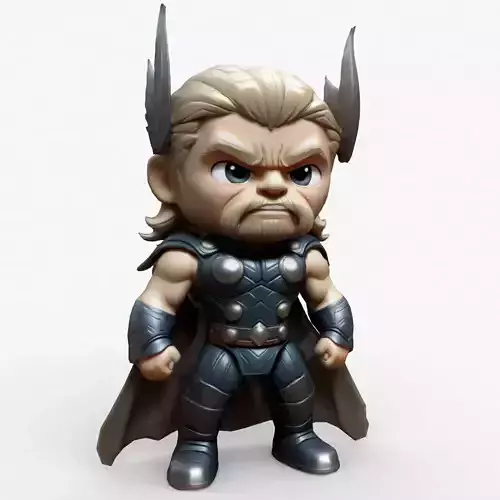 Thor Toy Low-poly 3D model