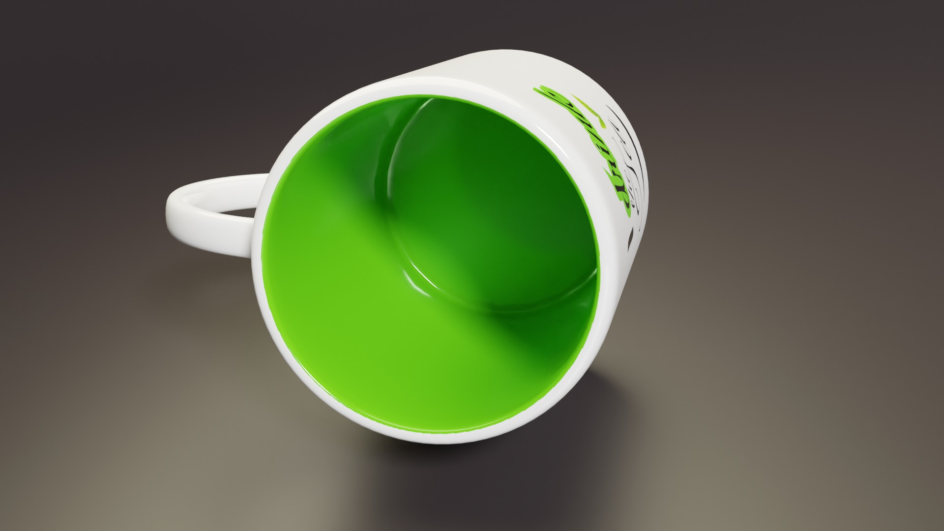 coffee cup Low-poly 3D model_3