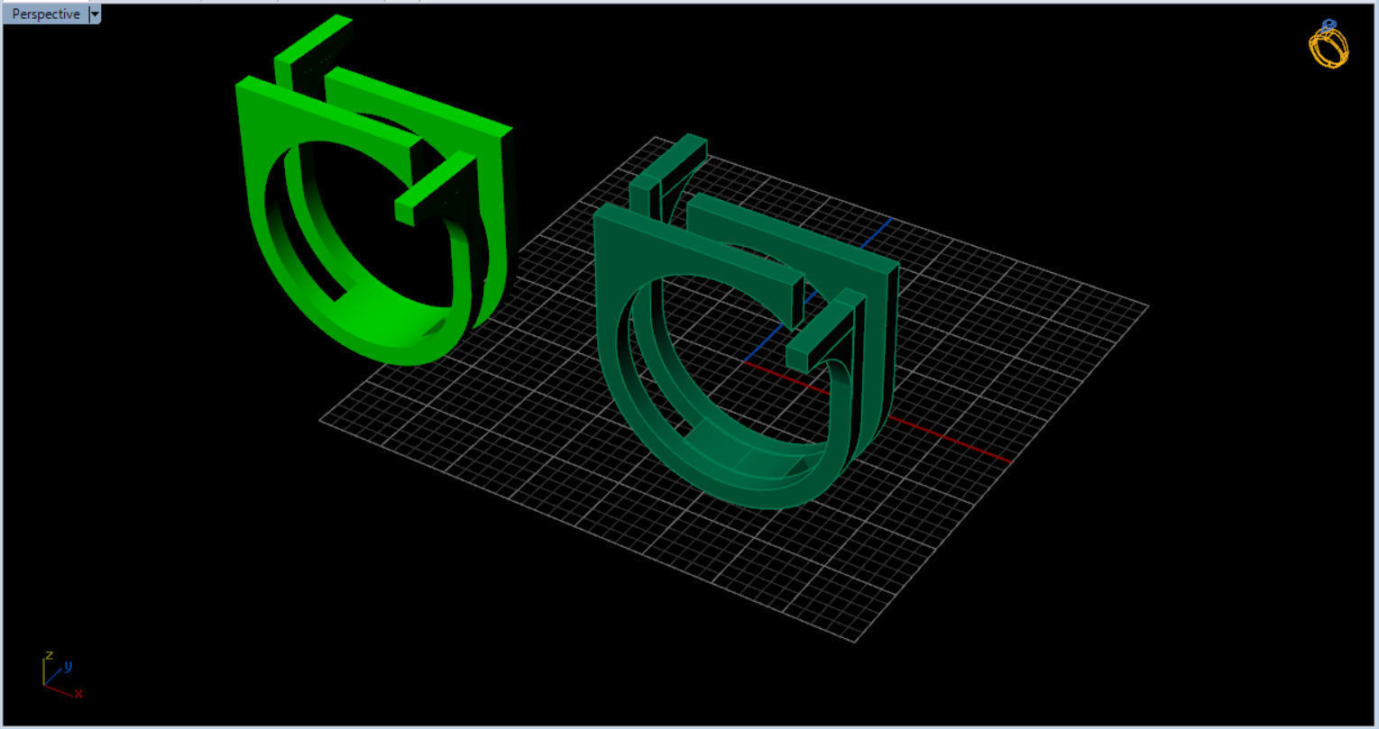 minimal modern ring  3D print model_10