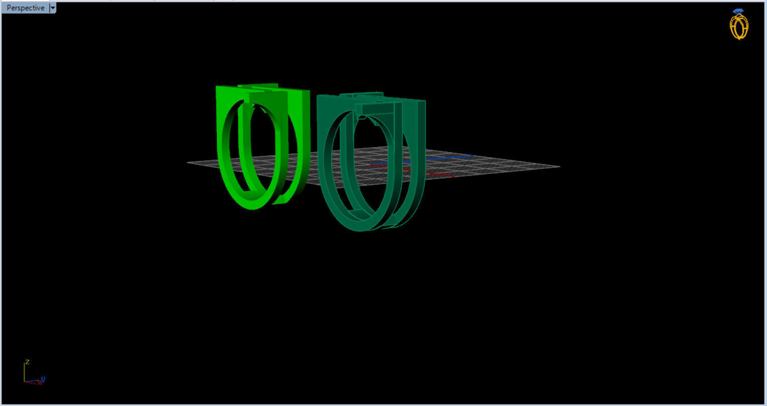 minimal modern ring  3D print model_12