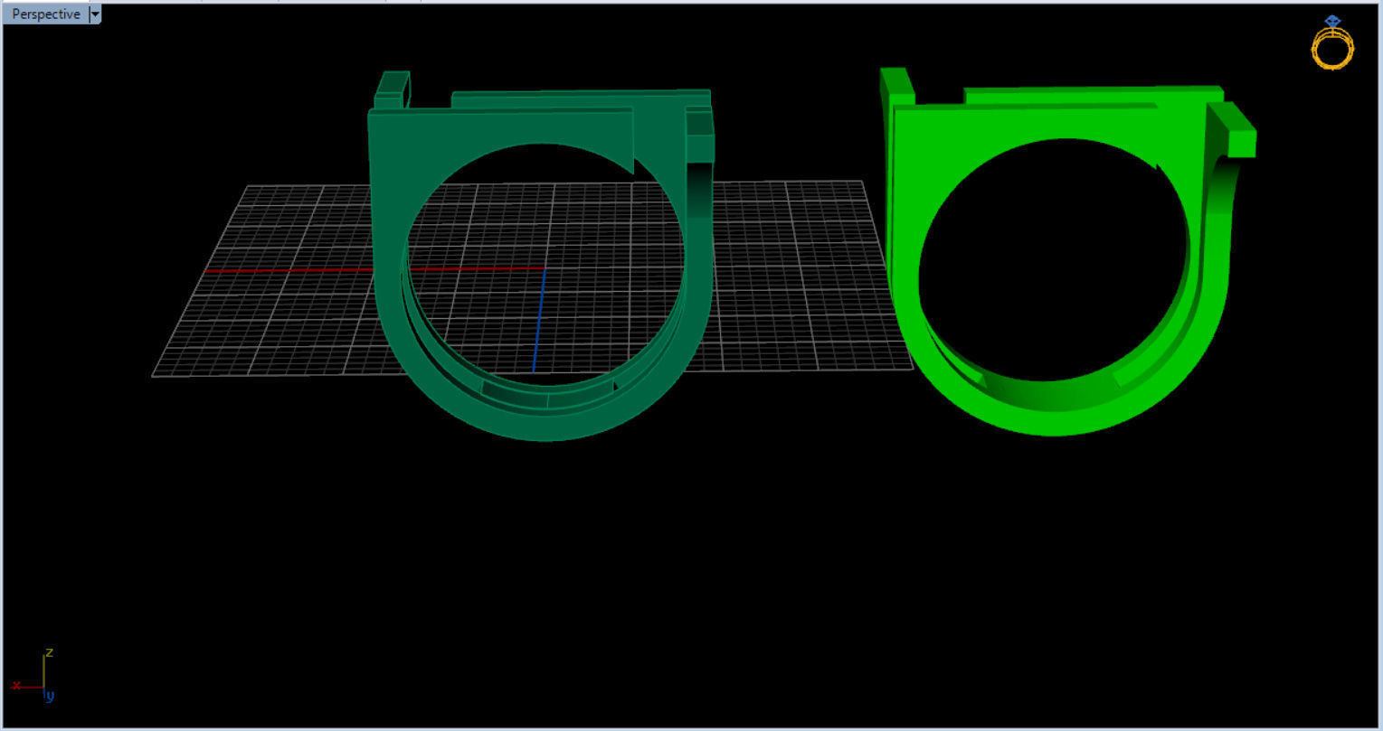 minimal modern ring  3D print model_15
