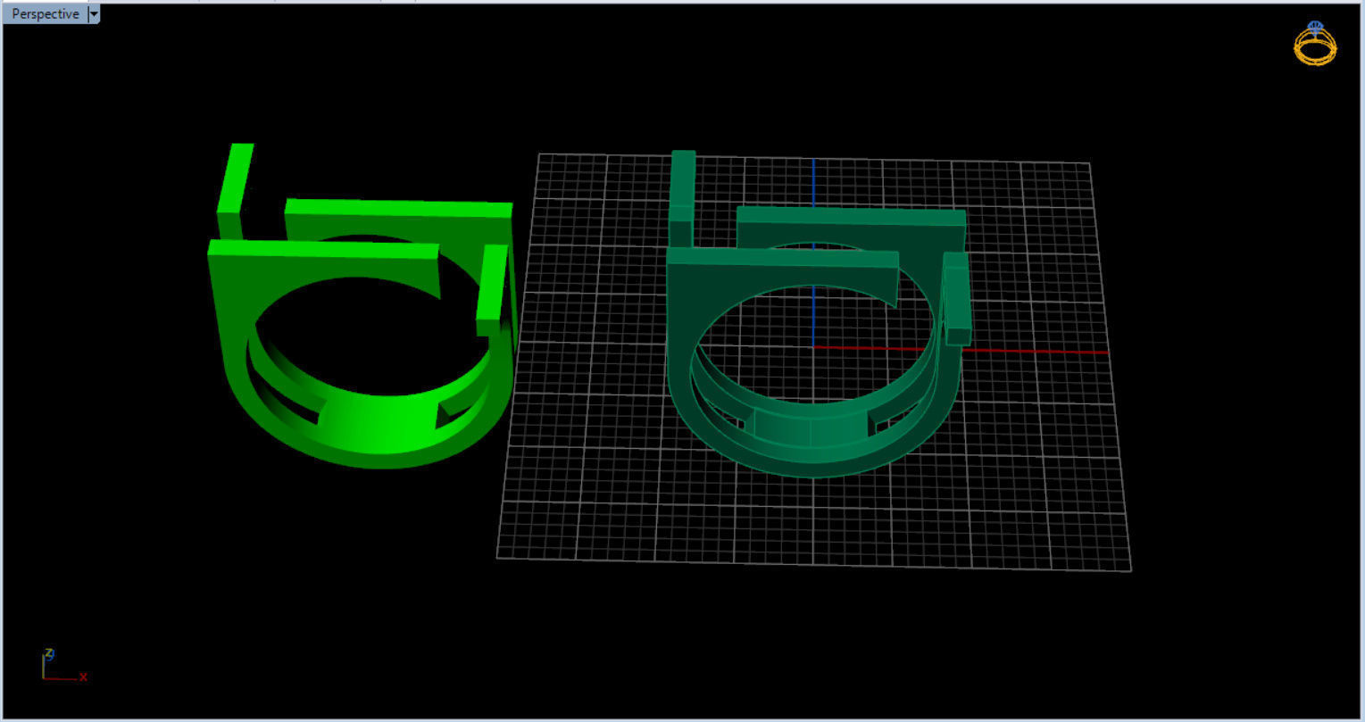 minimal modern ring  3D print model_9