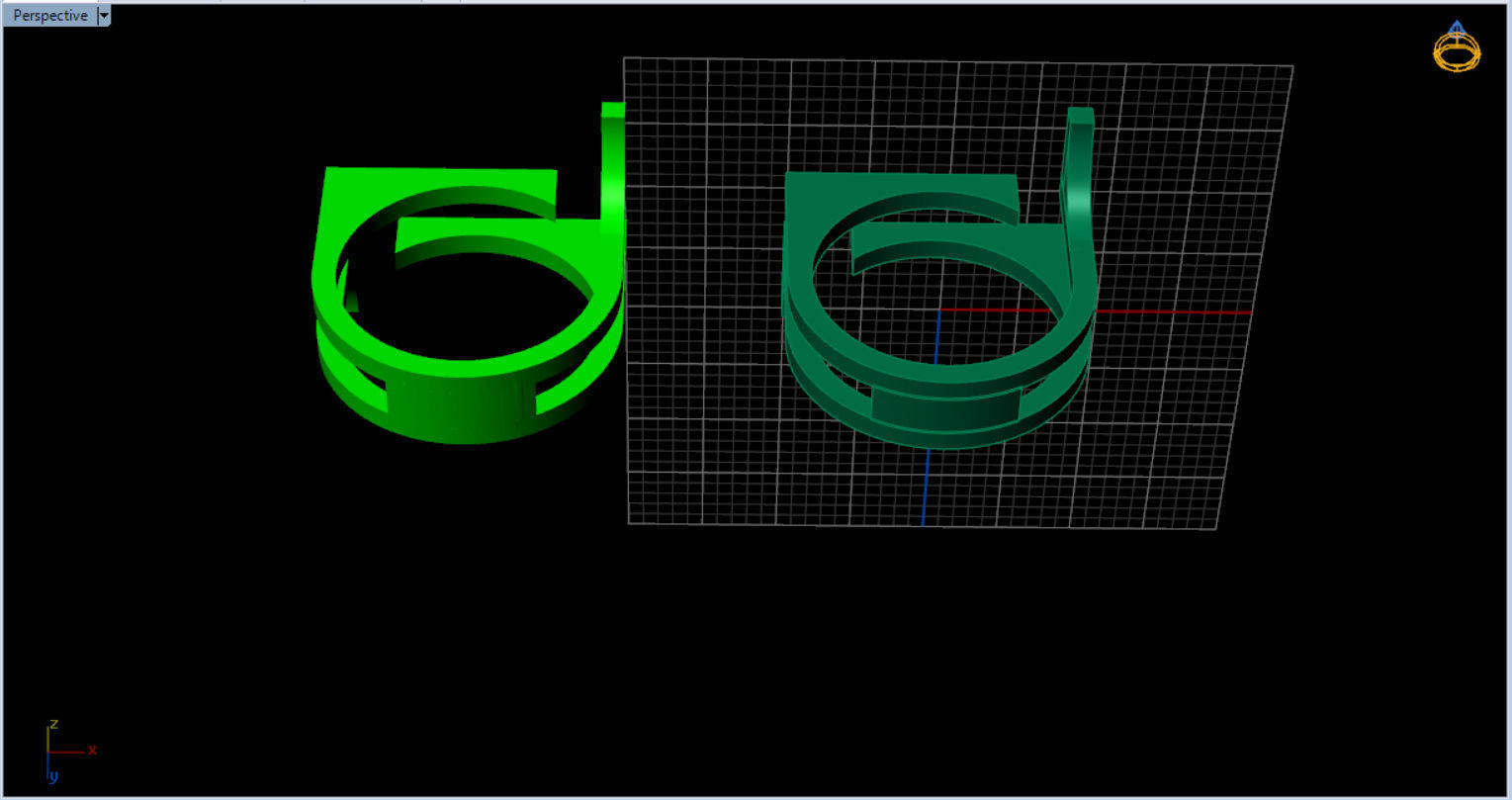 minimal modern ring  3D print model_19